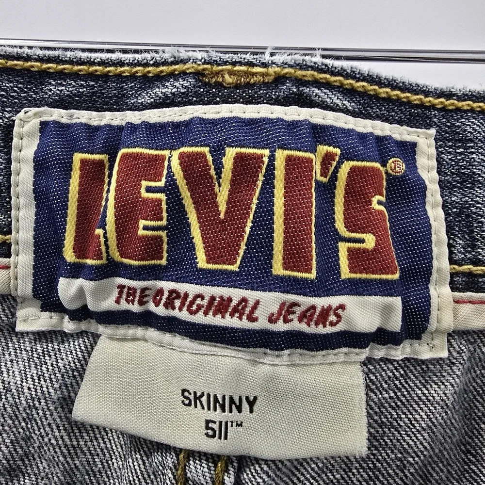 Levis 511 Skinny Jeans Mens 32x29 Blue Medium Wash Cotton Denim Pants